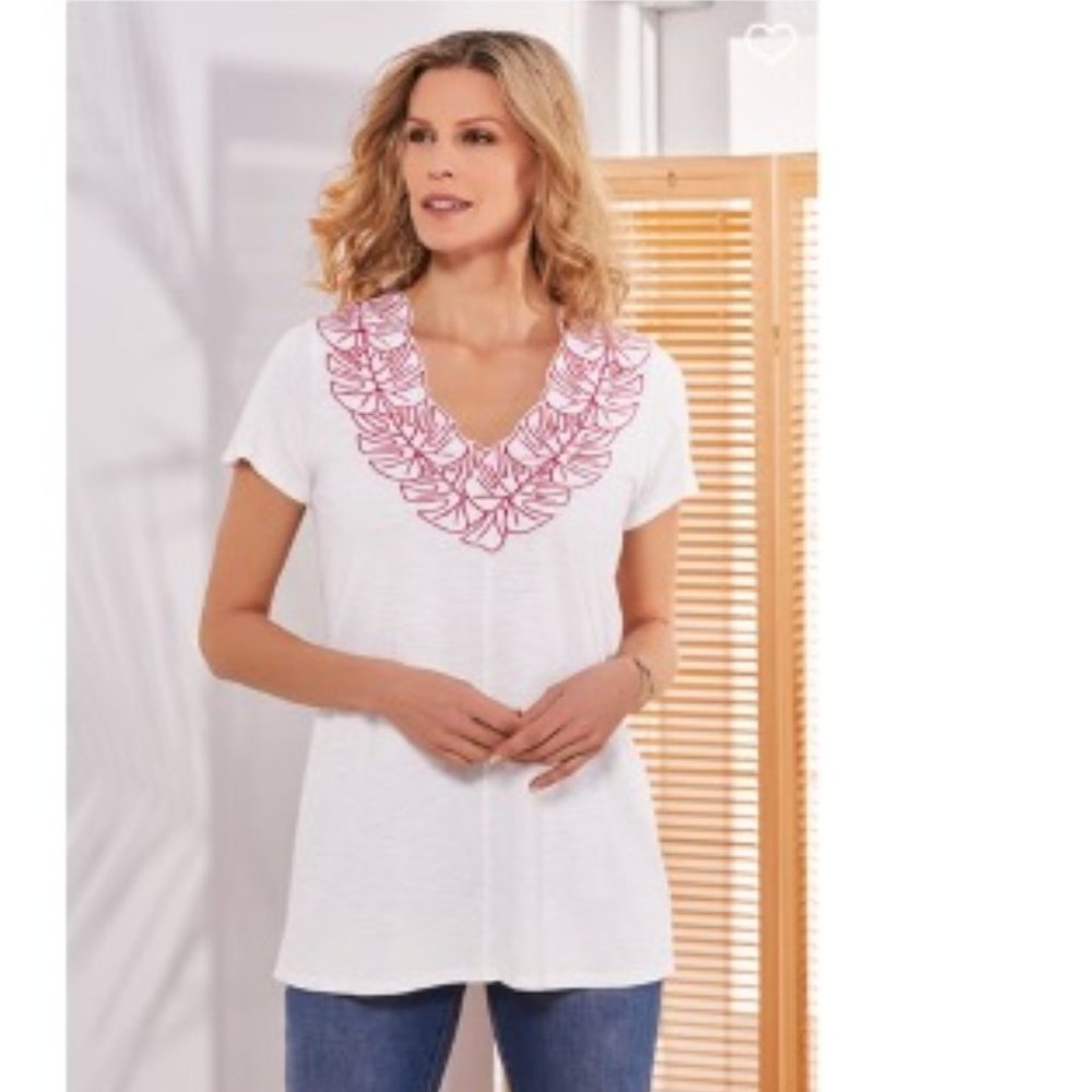 Soft Surroundings Archipelago Tee Top NWT - Picture 9 of 9